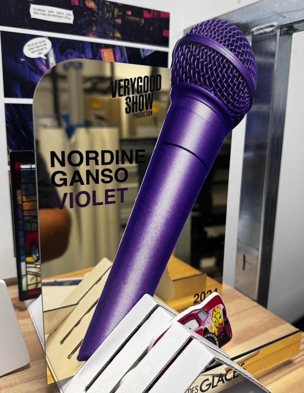 Dibond miroir or événementiel