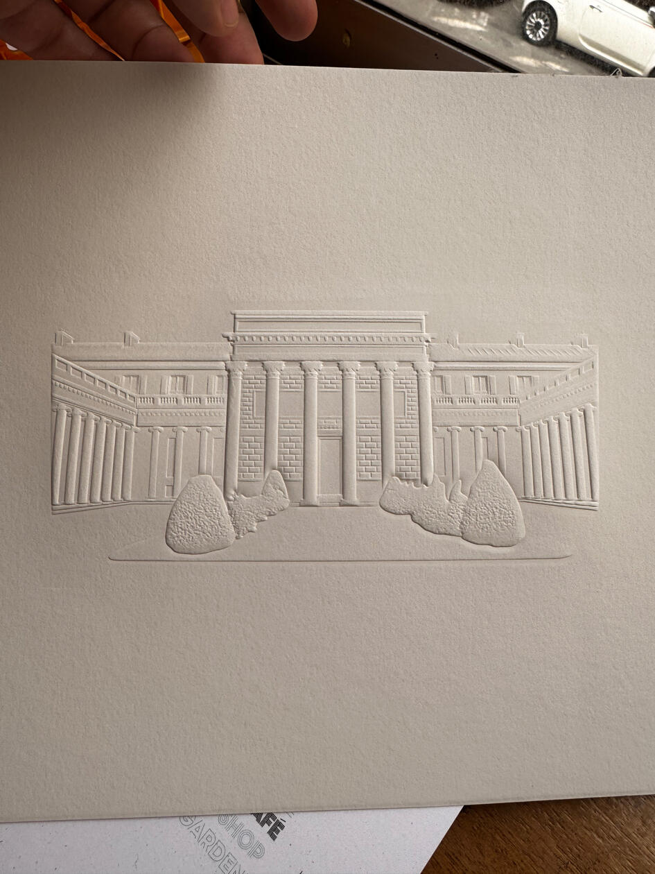 Gaufrage 2 dimensions